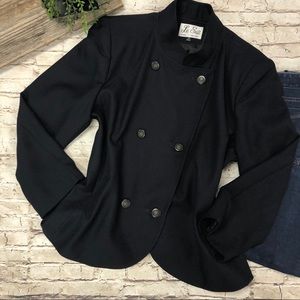 LE SUIT Women's Navy Blue Suit Jacket SZ 18
